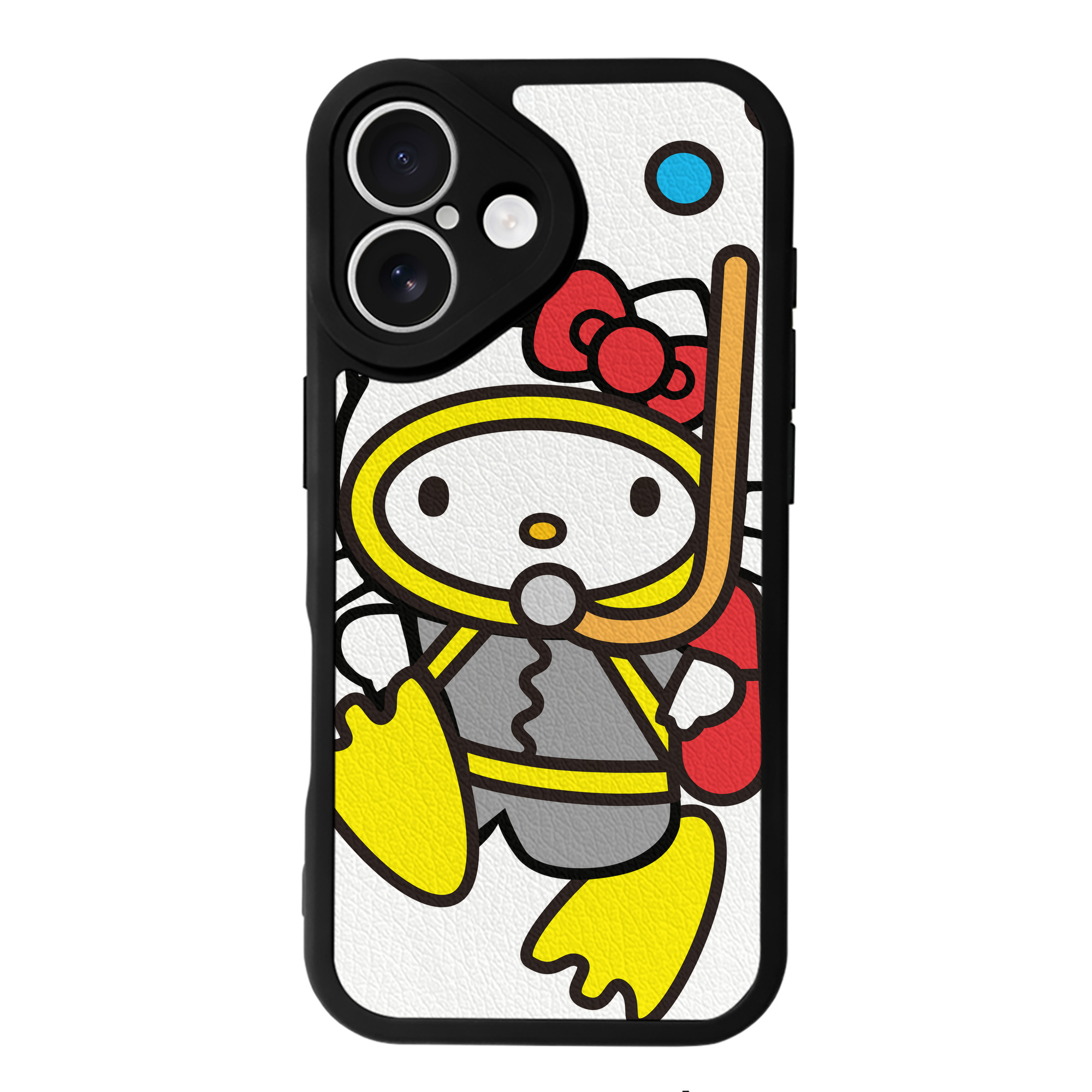 （画像用） Hello Kitty ハローキティ 【iPhone 16シリーズ対応】シリコンスマホケース（レザー調） 材質：シリコン